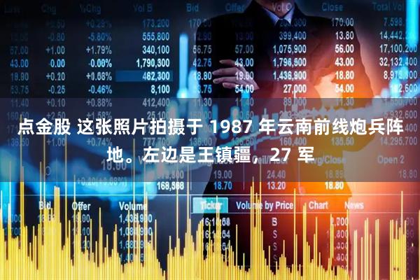 点金股 这张照片拍摄于 1987 年云南前线炮兵阵地。左边是王镇疆，27 军